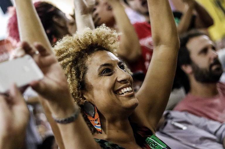 Imagens da vereadora Marielle Franco