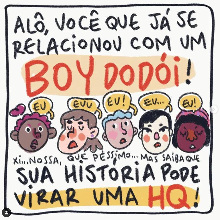 Ilustração de Helô D'Angelo em seu Instagram