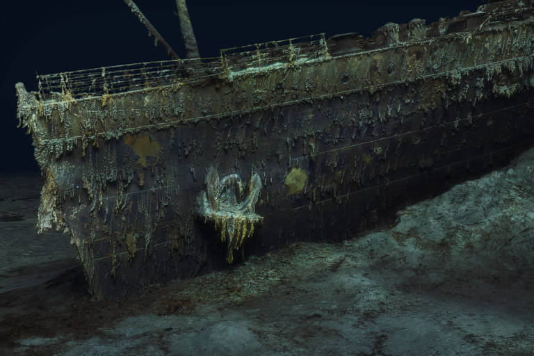 Primeira varredura tridimensional em tamanho real dos destroços do Titanic
