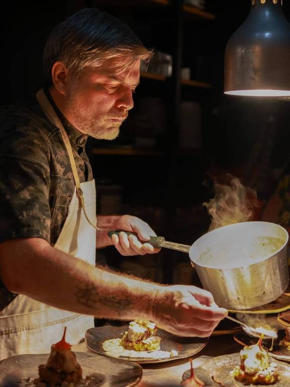 Martín Louzao, chef proprietário dos restaurantes Cocina Abierta e Oriundo, de San Juan, Porto Rico