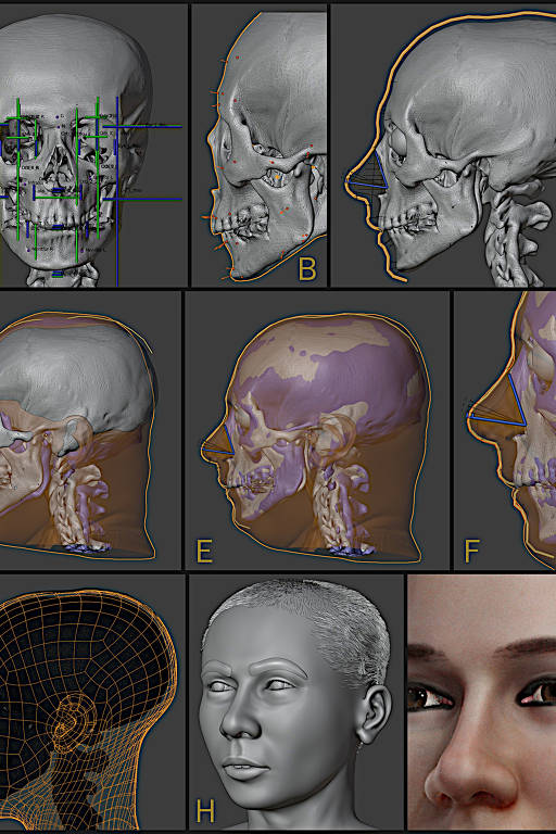 Traços do rosto do faraó Tutancâmon são criados em computação gráfica