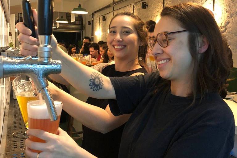 Caroline e Gabriela Kishimoto, proprietárias da Cervejaria Duas Irmãs