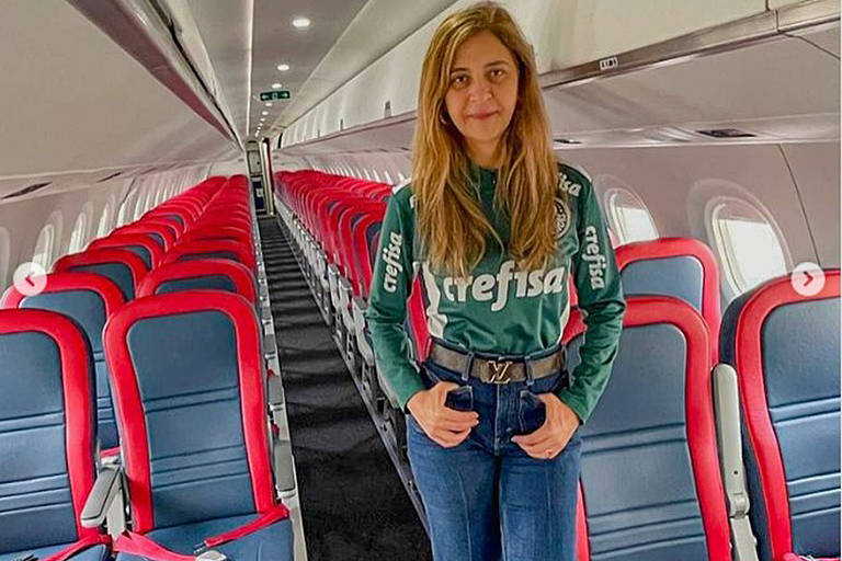 Veja imagens do avião comprado pela presidente do Palmeiras