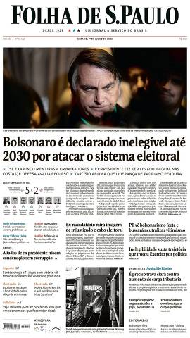 Capa da Edição Nacional da Folha