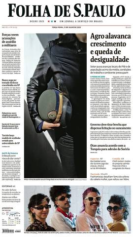 Capa da Edição Nacional da Folha