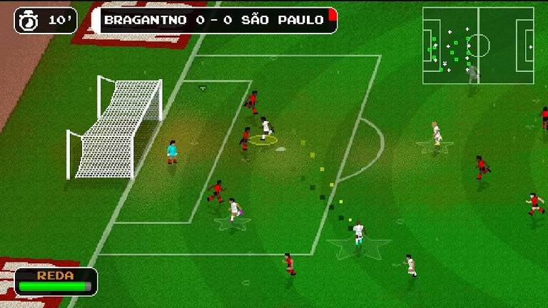 Imagem do jogo 'Retro Goal', para dispositivos móveis e Switch