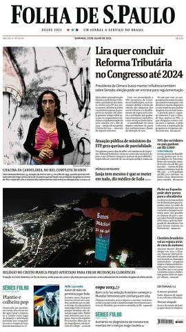 Capa da Edição Nacional da Folha