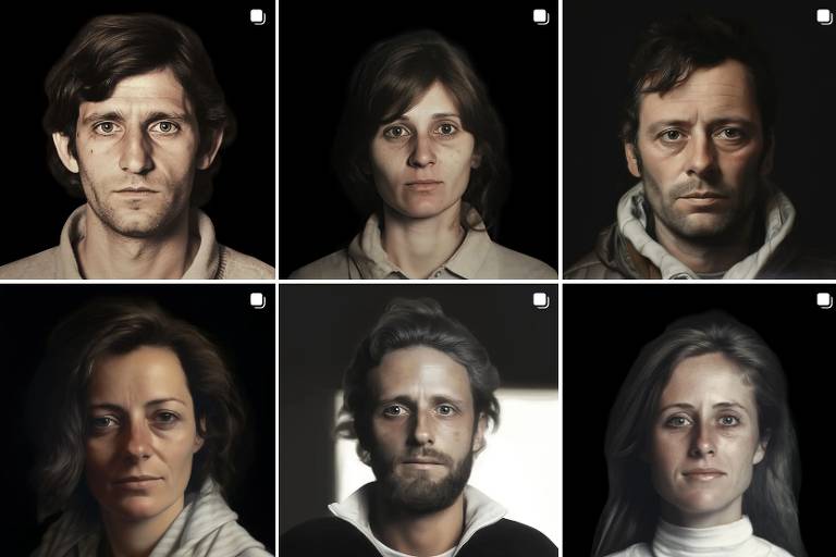 Retratos gerados por meio de inteligência artificial simulam aparência de crianças desaparecidas na ditadura argentina décadas depois