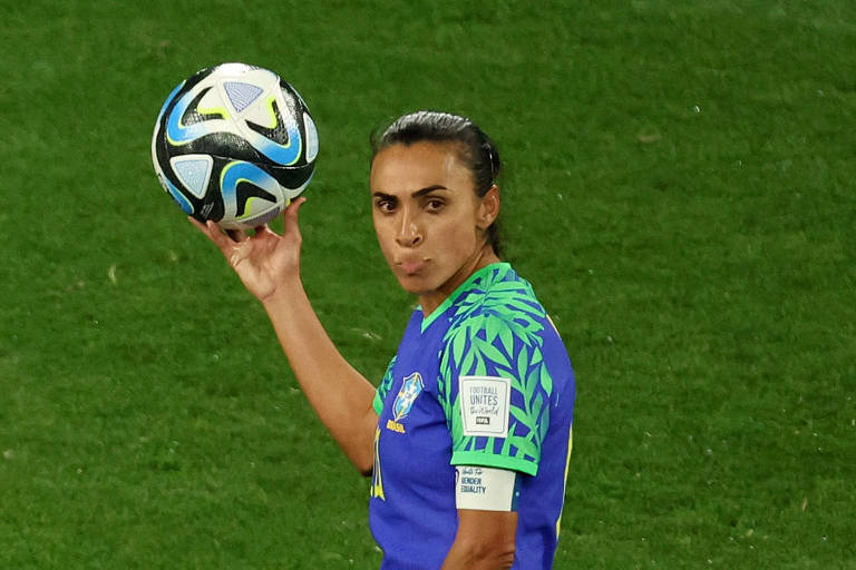 Marta durante a partida brasileria contra a Jamaica