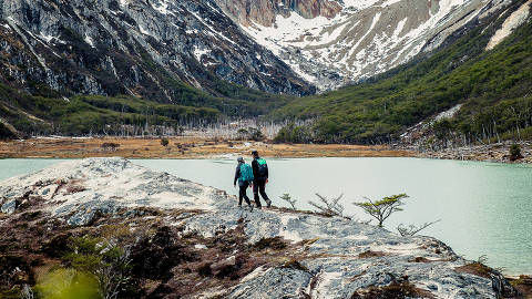 Laguna Esmeralda, na Patagônia