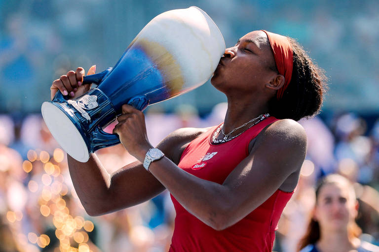 Coco Gauff nos torneios preparatórios para o US Open