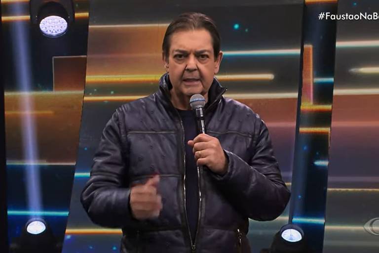 Faustão em seu programa na Band