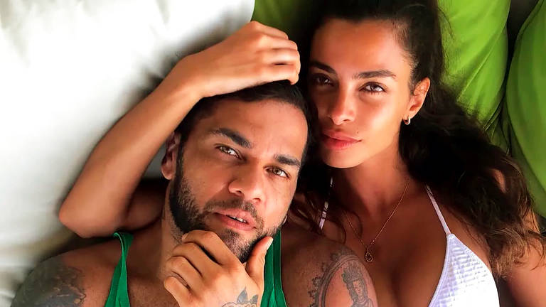 Joana Sanz e Daniel Alves