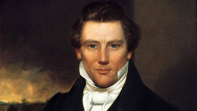 Retrato de Joseph Smith, datado de 1842, de autor desconhecido