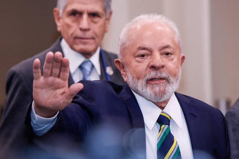 Luiz Inácio Lula da Silva ao chegar à Assembleia-Geral da ONU em Nova York