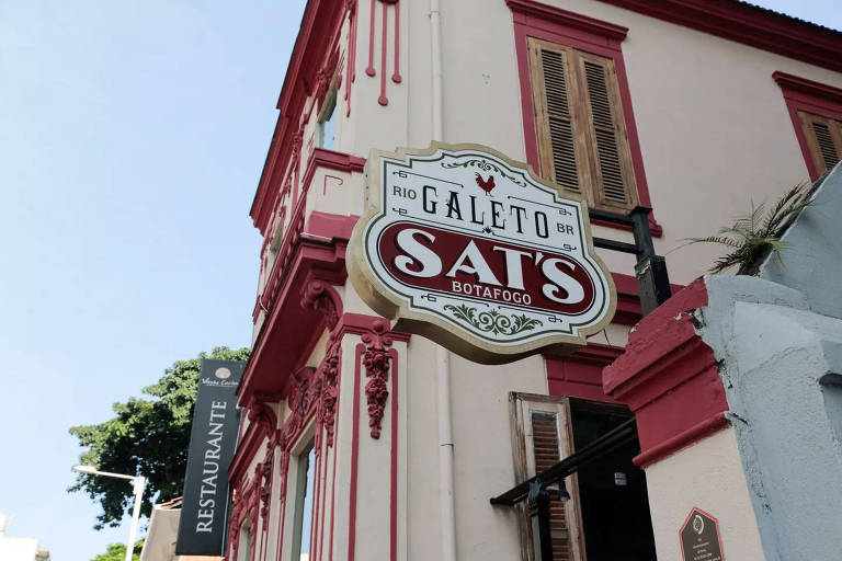 O restaurante Galeto Sat's, na Rua Real Grandeza, em Botafogo, no Rio