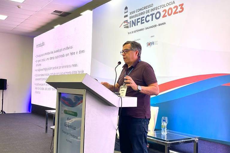 O infectologista Kleber Luz durante o XXIII Congresso Brasileiro de Infectologia (Infecto2023), em Salvador