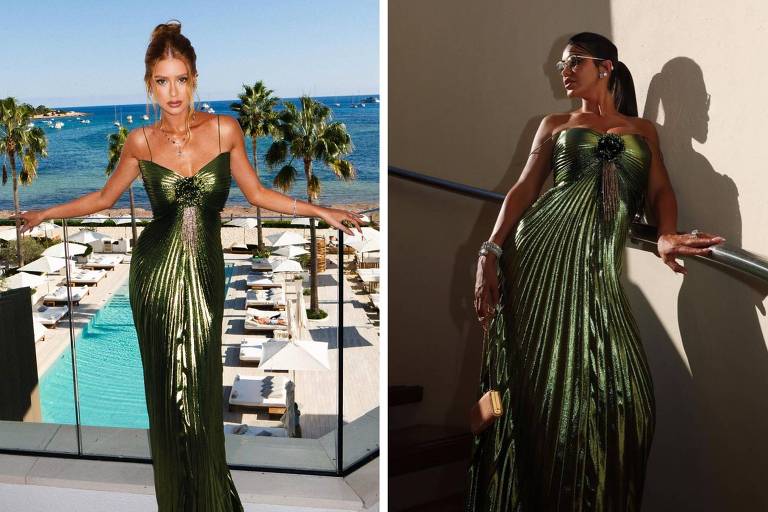 Marina Ruy Barbosa e influenciadora aparecem com o mesmo vestido no casamento de Ronaldo