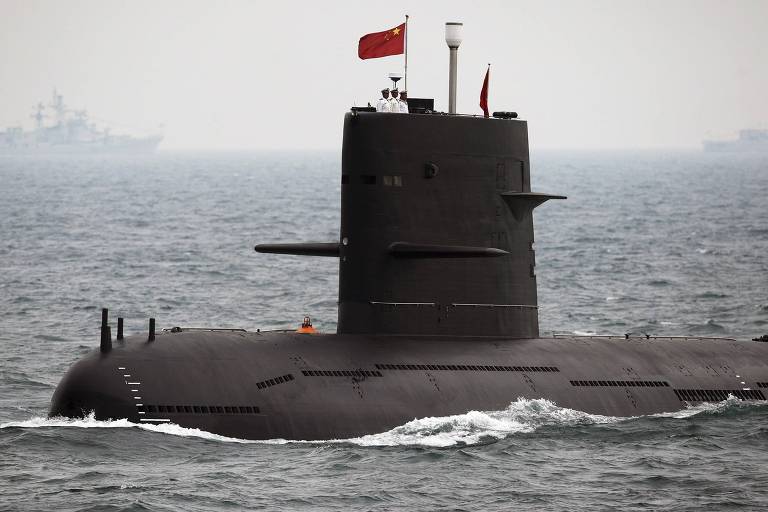 Submarino Tipo 093 chinês, modelo que segundo versões sofreu um acidente em agosto