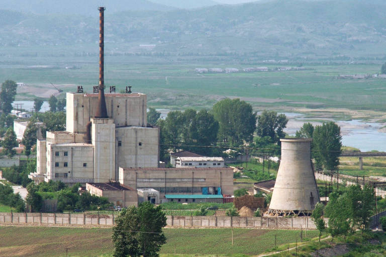 Usina nuclear em Yongbyon, na Coreia do Norte