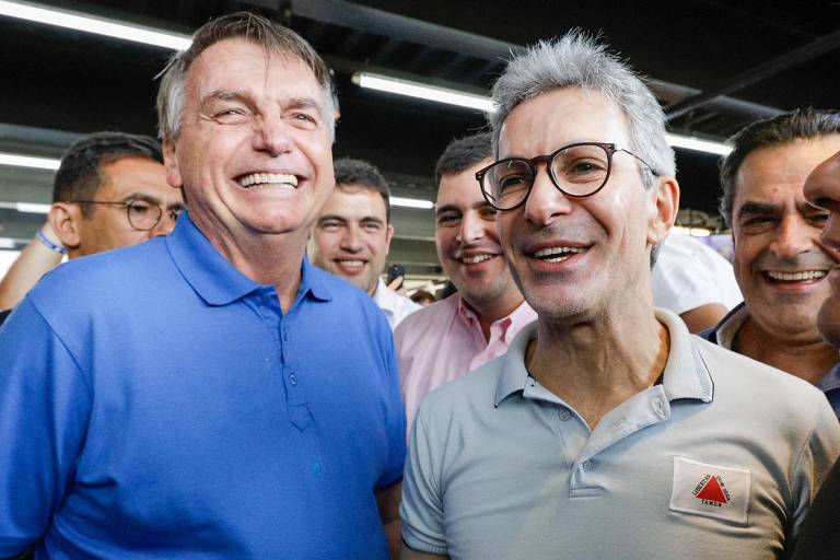 O governador mineiro Romeu Zema postou foto ao lado do ex-presidente Jair Bolsonaro. Crédito:  @romeuzema no Instagram