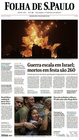 Capa da Edição Nacional da Folha