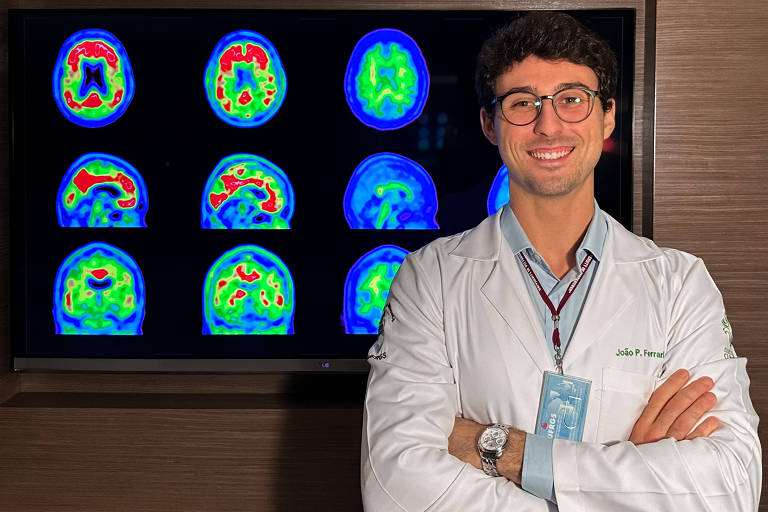 O pós-graduando do departamento de bioquímica da UFRGS (Universidade Federal do Rio Grande do Sul) e estudante de medicina, João Pedro Ferrari Souza, autor do estudo que descreve variantes do gene Apoe4 associados ao maior risco de Alzheimer