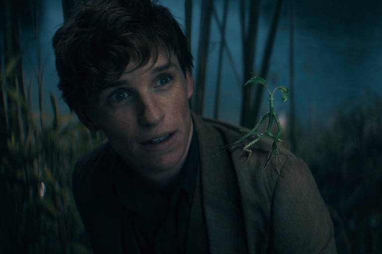 Eddie Redmayne em cena do filme 'Animais Fantásticos: Os Segredos de Dumbledore', de David Yates