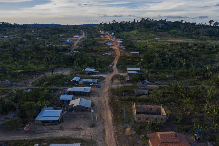 0Vila formada dentro da Terra Indígena Apyterewa, no Pará 