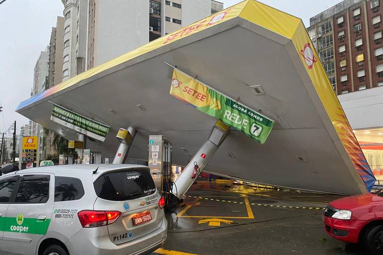 Ventos de até 151 km/h atingem Santos no feriado prolongado