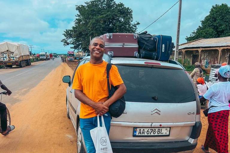 Robson Jesus em sua passagem por Serra Leoa, país da África Ocidental