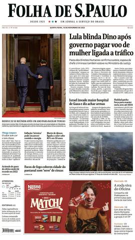 Capa da Edição Nacional da Folha