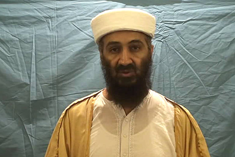 Imagem de Bin Laden em vídeo apreendido pelos soldados americanos que o mataram em 2011