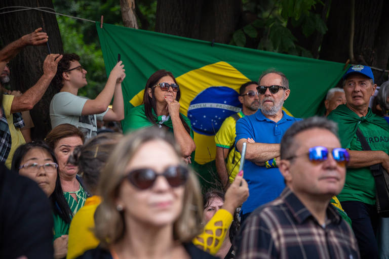 Manifestação de bolsonaristas após a morte de preso do 8/1