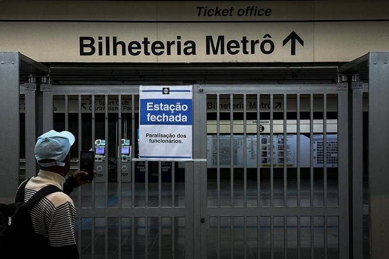 Dia de greve em estações do Metrô e CPTM