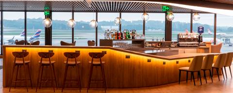 Plaza Premium Lounge - Sala VIP no aeroporto de Guarulhos