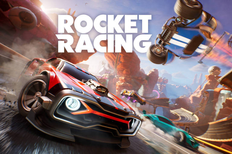 Imagem do jogo 'Rocket Racing', da Epic Games