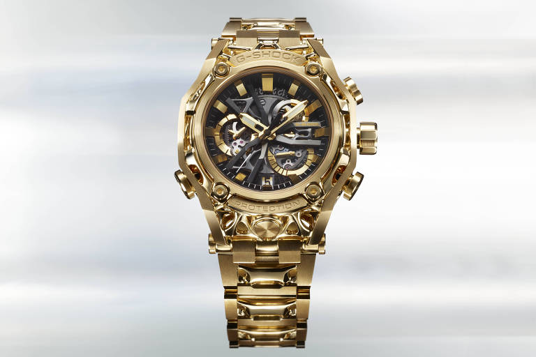 Relógio G-Shock D-001 é feito de ouro amarelo de 18 quilates e será leiloado