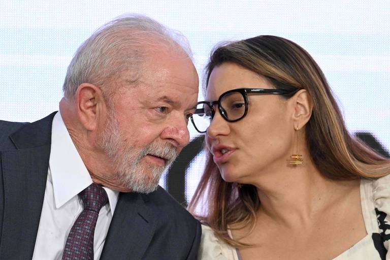 O presidente Lula e a primeira-dama, Janja