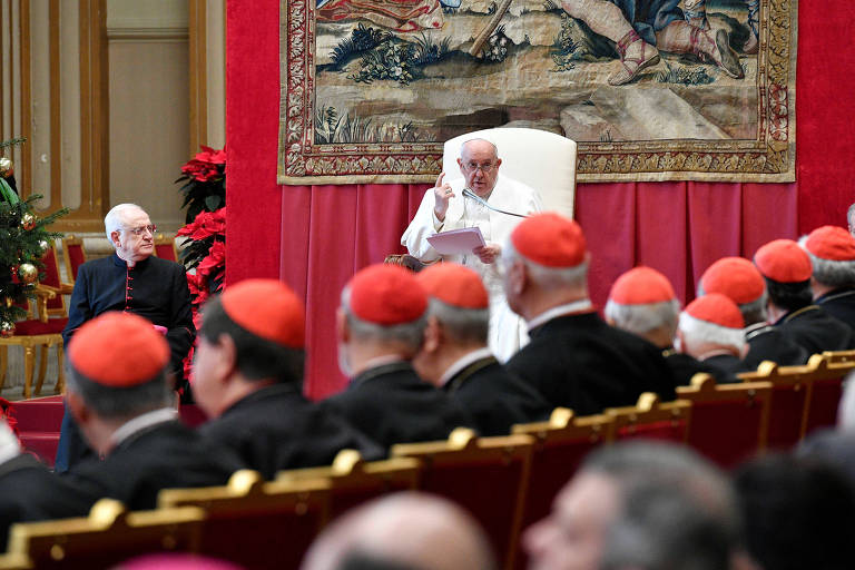 Papa discursa para a Cúria, no Vaticano