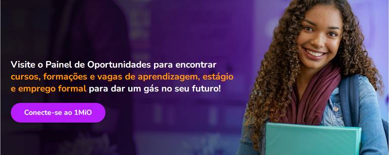 Site do projeto Um Milhão de Oportunidades