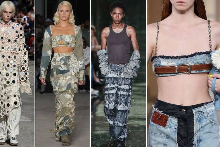 Looks de Stella McCartney, Who Decides War, Eckhaus Latta e Andersson Bell