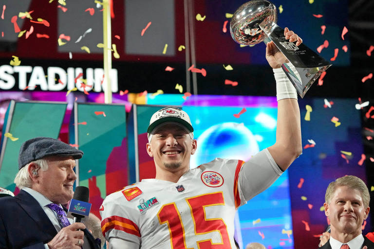 O quarterback do Kansas City Chiefs, Patrick Mahomes