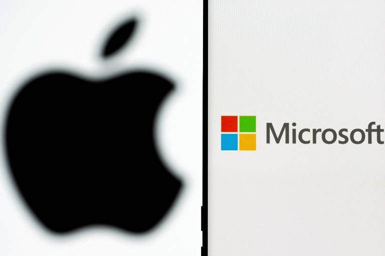 Microsoft fecha com valor de mercado maior que Apple pela primeira vez desde 2021