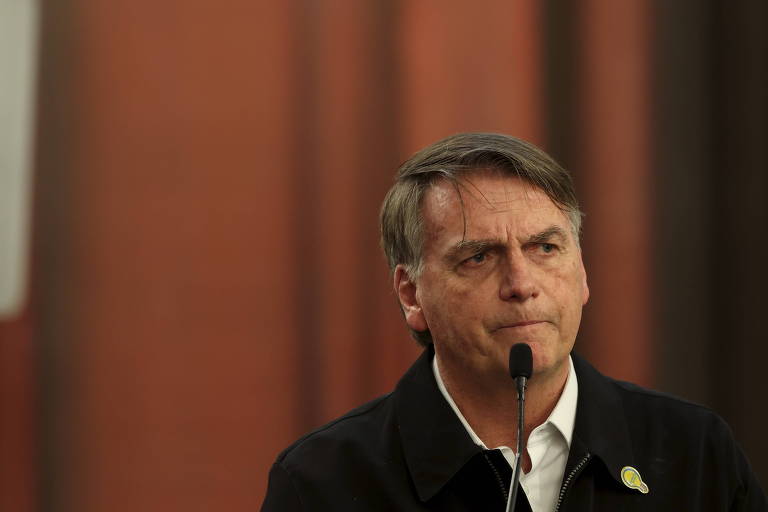 O ex-presidente Jair Bolsonaro em evento na Câmara Municipal de São Paulo