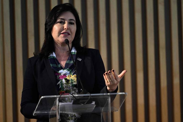 Ministra Simone Tebet (Planejamento) durante cúpula do Mercosul no Rio de Janeiro