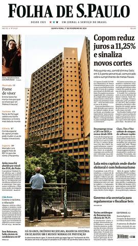 Capa da Edição Nacional da Folha