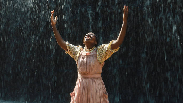 Fantasia Barrino em cena do filme "A Cor Púrpura", de Blitz Bazawule