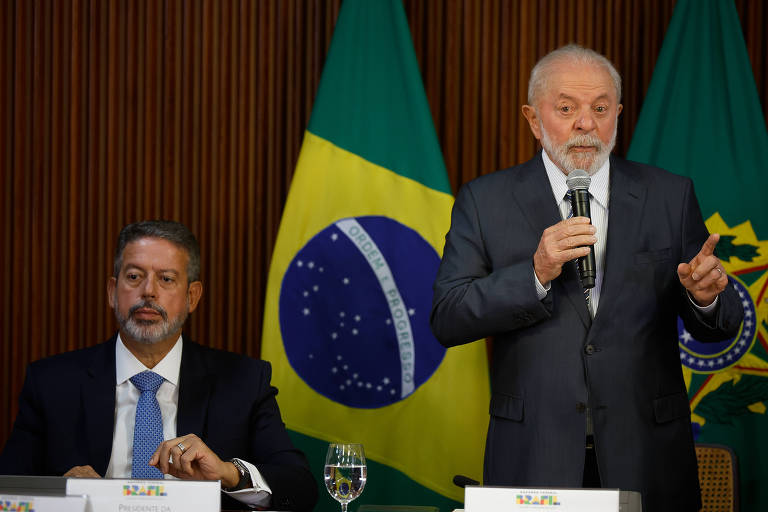 O presidente Lula e o presidente da Câmara, deputado Arthur Lira (PP-AL)