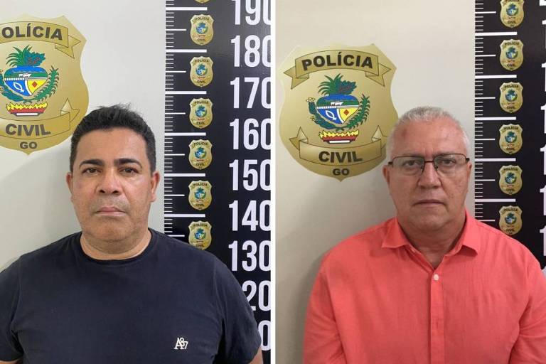 Girlandio Pereira Chaves, 49, e Gilberto Rodrigues de Oliveira, 54, presos sob a suspeita de se passarem por diretores de bancos para aplicar golpes